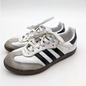 adidas Kids Samba Sneakers - White, Black, Gray